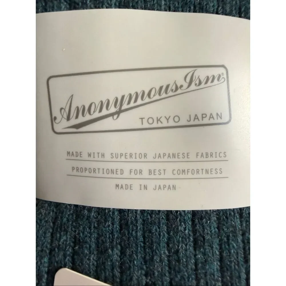 Anonymous ISM Socks Crew Made in Japan Cashmere Blend One Size Fits Most
